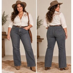 Old Navy Womens 18 Mid Rise Railroad Stripe Jeans Stretch Y2K Workwear Denim